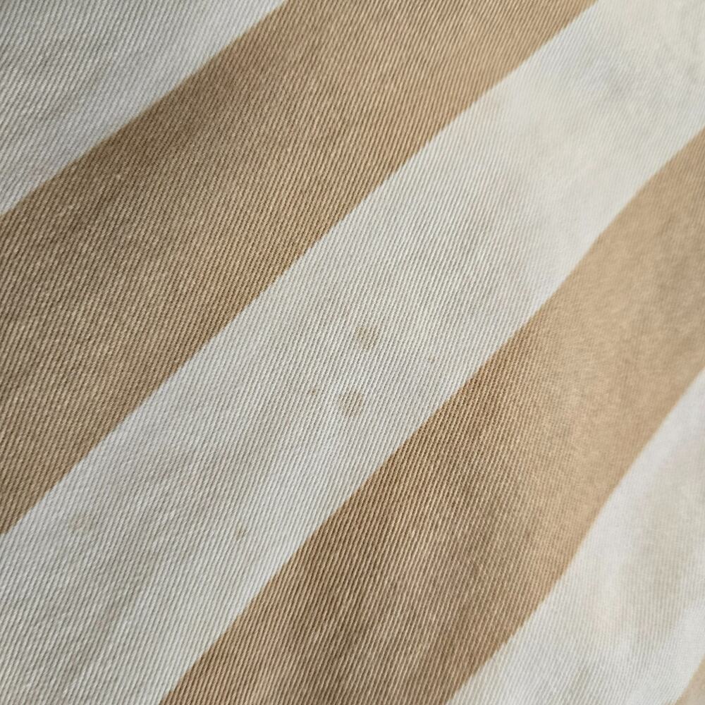 Brixton Costa Striped Overalls Femme Medium Sand/Natural 100% Cotton Artsy - Picture 12 of 15